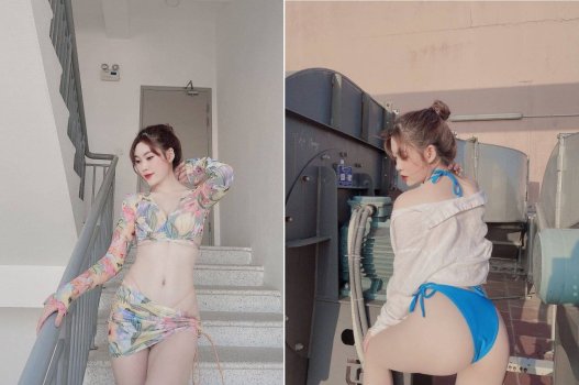 Em gái nghịch ngợm bị nhấp mồm vẫn thốt yêu anh